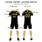 Custom Black Classic Soccer Training Sets Jersey For Adults/Kids