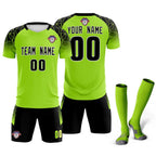 Custom Neon Green Classic Soccer Training Sets Jersey For Adults/Kids