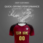 Custom Crimson Classic Soccer Training Sets Jersey For Adults/Kids