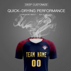 Custom Navy Classic Soccer Training Sets Jersey For Adults/Kids