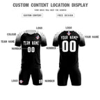 Custom Black Classic Soccer Training Sets Jersey For Adults/Kids