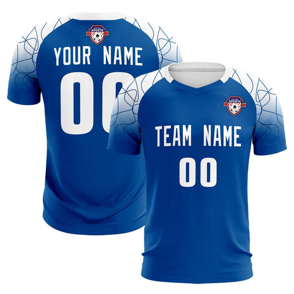 Custom Royal Classic Soccer Training Sets Jersey For Adults/Kids