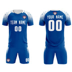 Custom Royal Classic Soccer Training Sets Jersey For Adults/Kids