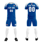 Custom Royal Classic Soccer Training Sets Jersey For Adults/Kids