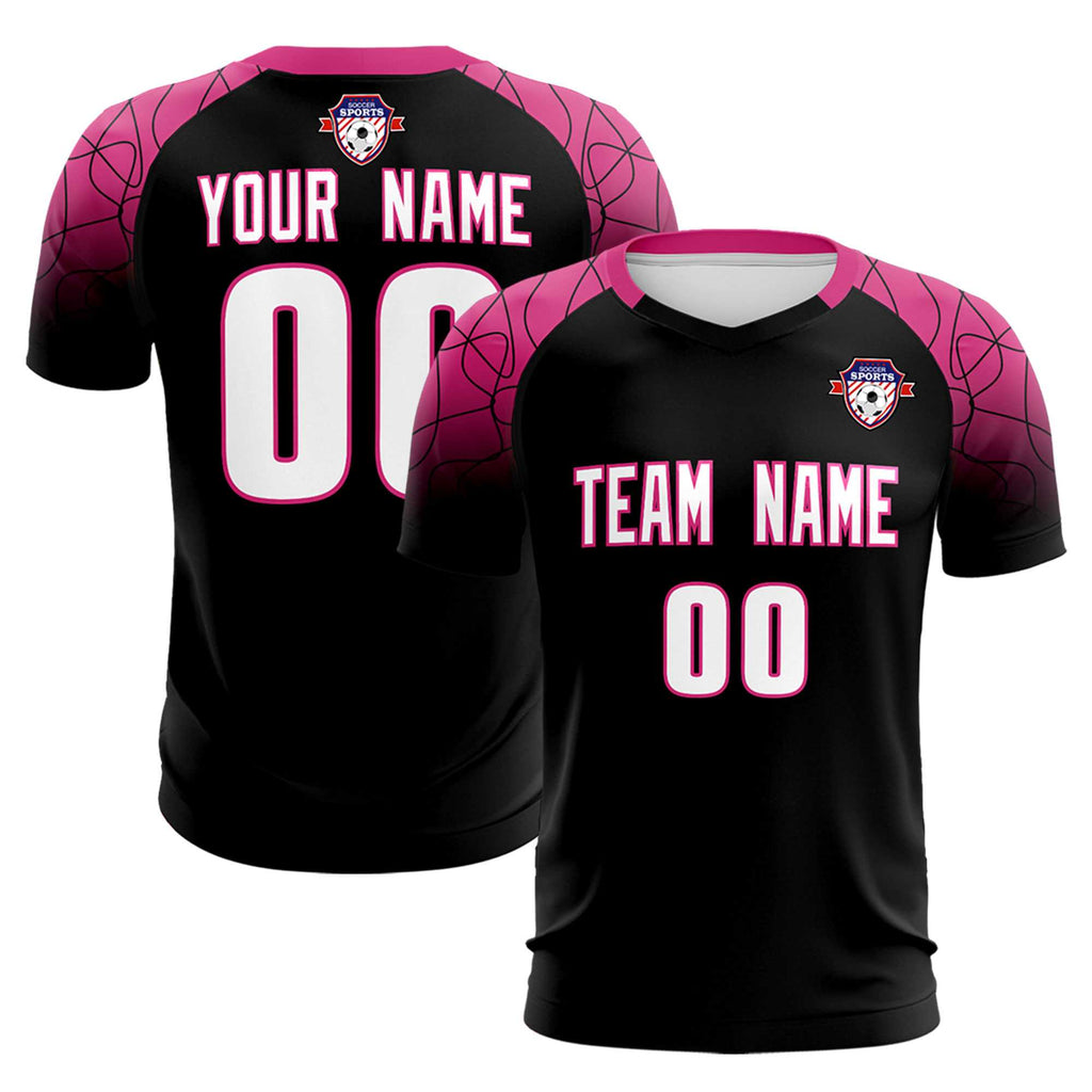 Custom Black Classic Soccer Training Sets Jersey For Adults/Kids