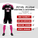 Custom Black Classic Soccer Training Sets Jersey For Adults/Kids