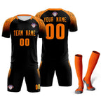 Custom Black Classic Soccer Training Sets Jersey For Adults/Kids