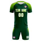 Custom Green Classic Soccer Training Sets Jersey For Adults/Kids