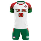 Custom White Classic Soccer Training Sets Jersey For Adults/Kids