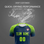 Custom Midnight Blue Classic Soccer Training Sets Jersey For Adults/Kids