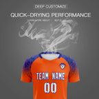 Custom Orange Classic Soccer Training Sets Jersey For Adults/Kids