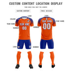 Custom Orange Classic Soccer Training Sets Jersey For Adults/Kids