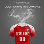 Custom Red Classic Soccer Training Sets Jersey For Adults/Kids