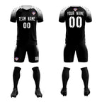 Custom Black Classic Soccer Training Sets Jersey For Adults/Kids