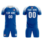 Custom Royal Classic Soccer Training Sets Jersey For Adults/Kids