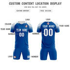 Custom Royal Classic Soccer Training Sets Jersey For Adults/Kids