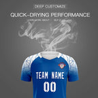 Custom Royal Classic Soccer Training Sets Jersey For Adults/Kids
