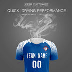 Custom Royal Classic Soccer Training Sets Jersey For Adults/Kids
