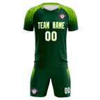 Custom Green Classic Soccer Training Sets Jersey For Adults/Kids