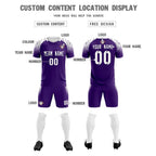 Custom Purple Classic Soccer Training Sets Jersey For Adults/Kids