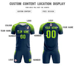 Custom Midnight Blue Classic Soccer Training Sets Jersey For Adults/Kids