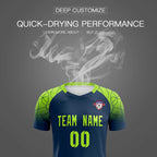Custom Midnight Blue Classic Soccer Training Sets Jersey For Adults/Kids