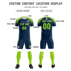 Custom Midnight Blue Classic Soccer Training Sets Jersey For Adults/Kids