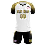 Custom White Classic Soccer Training Sets Jersey For Adults/Kids