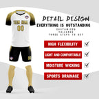 Custom White Classic Soccer Training Sets Jersey For Adults/Kids
