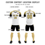 Custom White Classic Soccer Training Sets Jersey For Adults/Kids