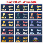 Custom Navy Red-White 3D Puff Embroidery Flat Embroidery Curved Eaves Sport Design Baseball Cap