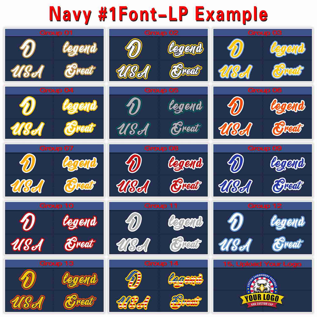 Custom Navy Royal-White 3D Puff Embroidery Flat Embroidery Curved Eaves Sport Design Baseball Cap