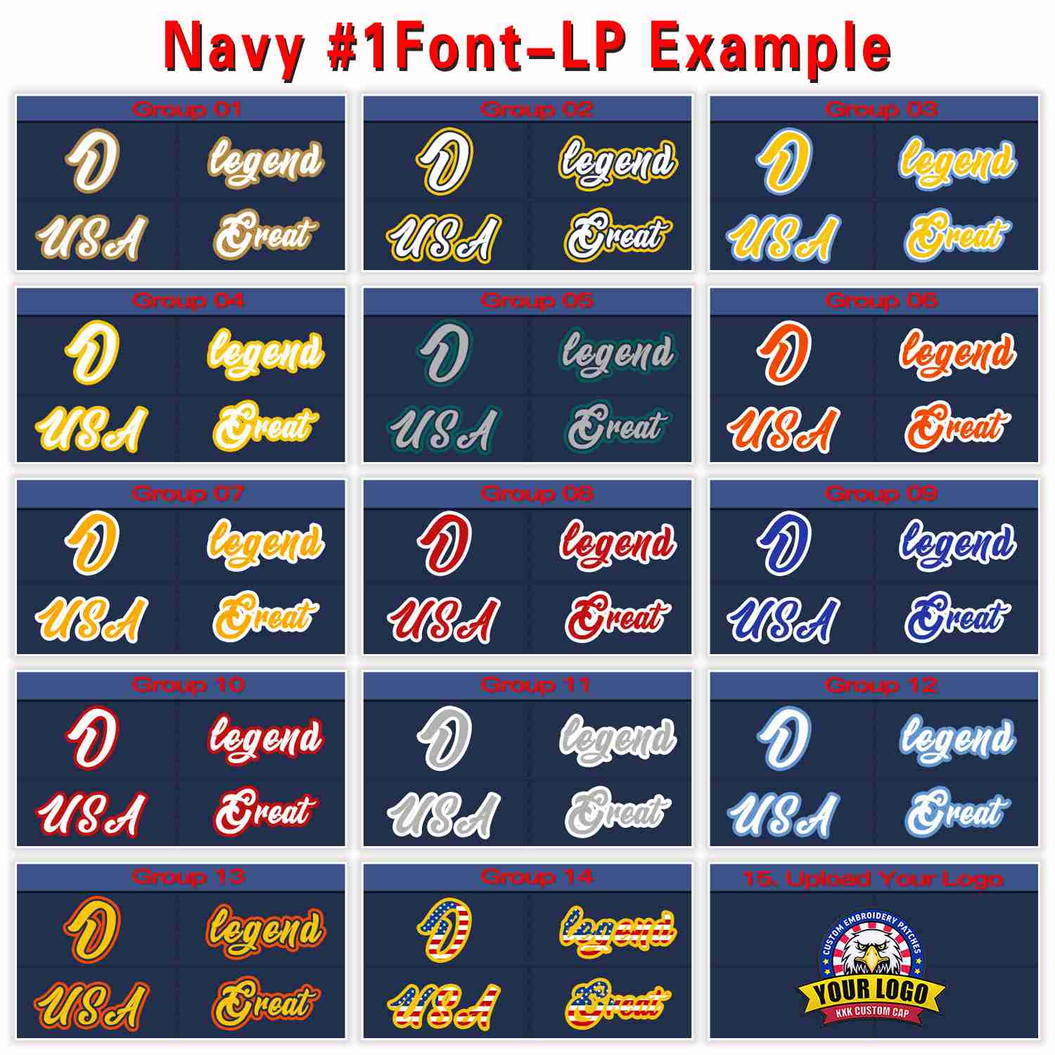 Custom Navy Royal-White 3D Puff Embroidery Flat Embroidery Curved Eaves Sport Design Baseball Cap