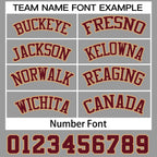 Custom Gray Maroon-Old Gold Classic Style Basketball Mesh Shorts