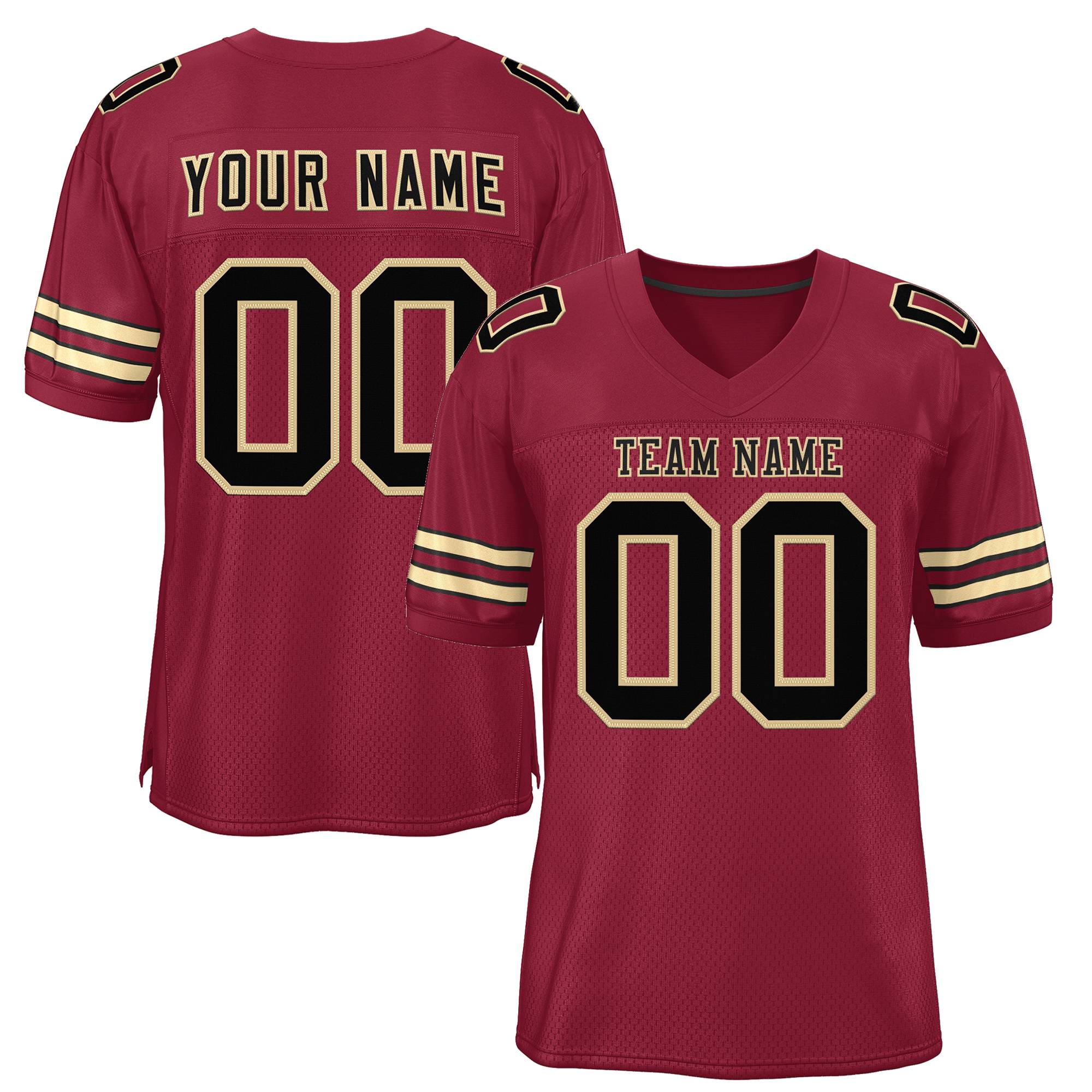 Custom Football Jersey Personalized Stitched/Printed Team Name Number for Men Women Youth