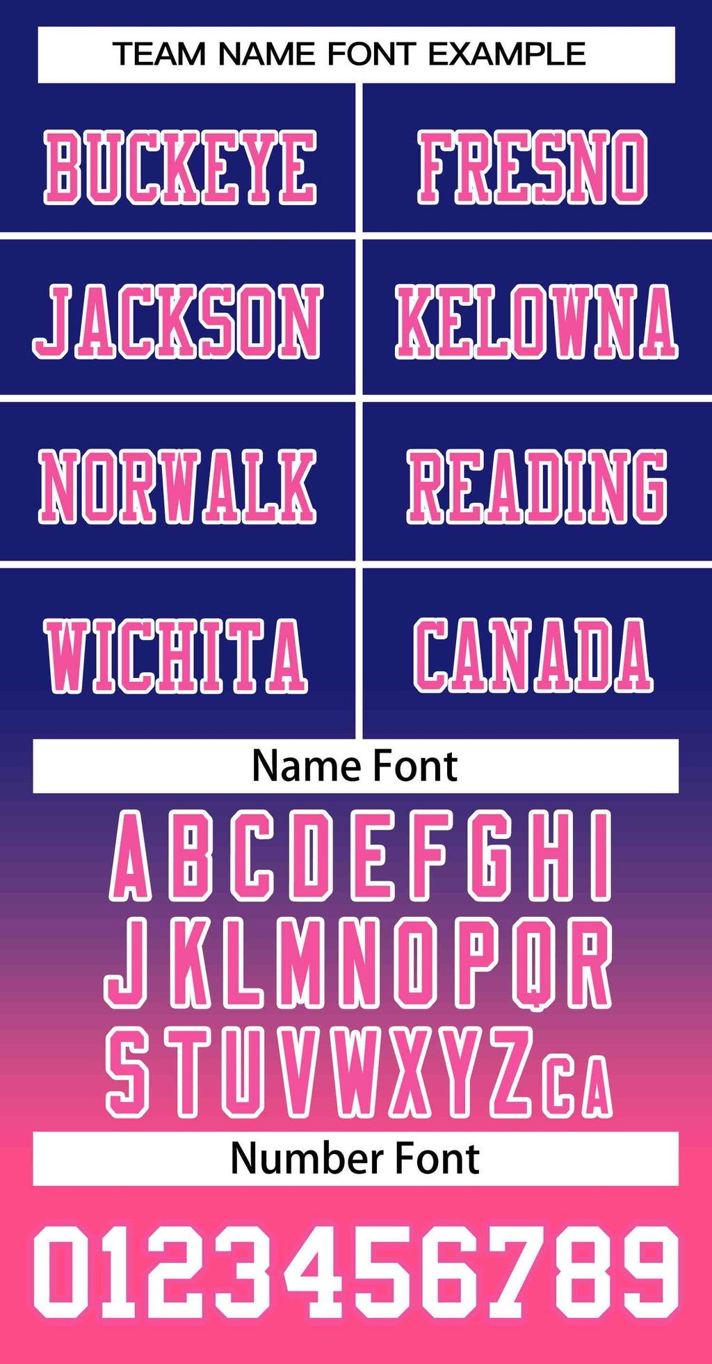 Custom Royal Pink-White Gradient Fashion Personalized Team Football Jersey