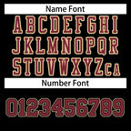 Custom Black Crimson-Old Gold Classic Style Authentic Football Jersey
