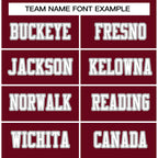 Custom Burgundy White-Gray Classic Style Authentic Football Jersey