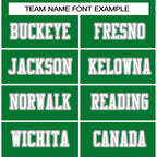 Custom Kelly Green White-Gray Classic Style Authentic Football Jersey