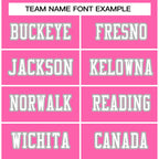 Custom Rose Pink White-Gray Classic Style Authentic Football Jersey