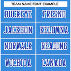 Custom Powder Blue Royal-White Classic Style Authentic Football Jersey