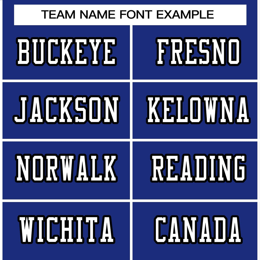 Custom Royal White-Black Classic Style Authentic Football Jersey