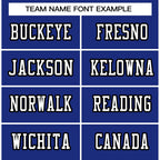 Custom Royal White-Black Classic Style Authentic Football Jersey