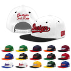 Custom White Black 3D Puff Embroidery Flat Embroidery Casual Sport Baseball Cap