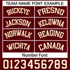 Custom Maroon White-Black Classic Style Basketball Mesh Shorts