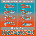 Custom Aqua Orange Personalized Gradient Fashion Basketball Shorts
