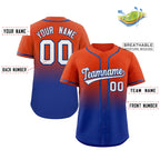 Custom Gradient Fashion Full Button Down Shirts Personalized Team Sport Baseball Jersey