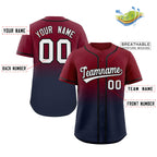 Custom Gradient Fashion Full Button Down Shirts Personalized Team Sport Baseball Jersey
