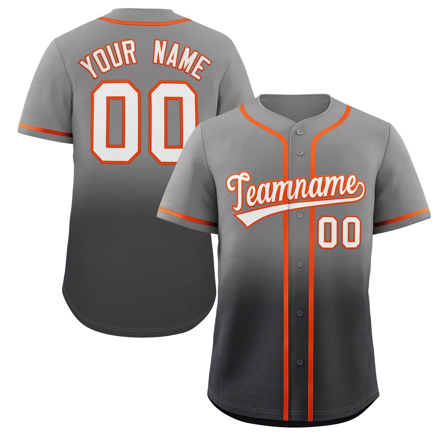 Custom Gradient Stitched Full Button Down Team Sport Uniforms Personalized Baseball Jersey
