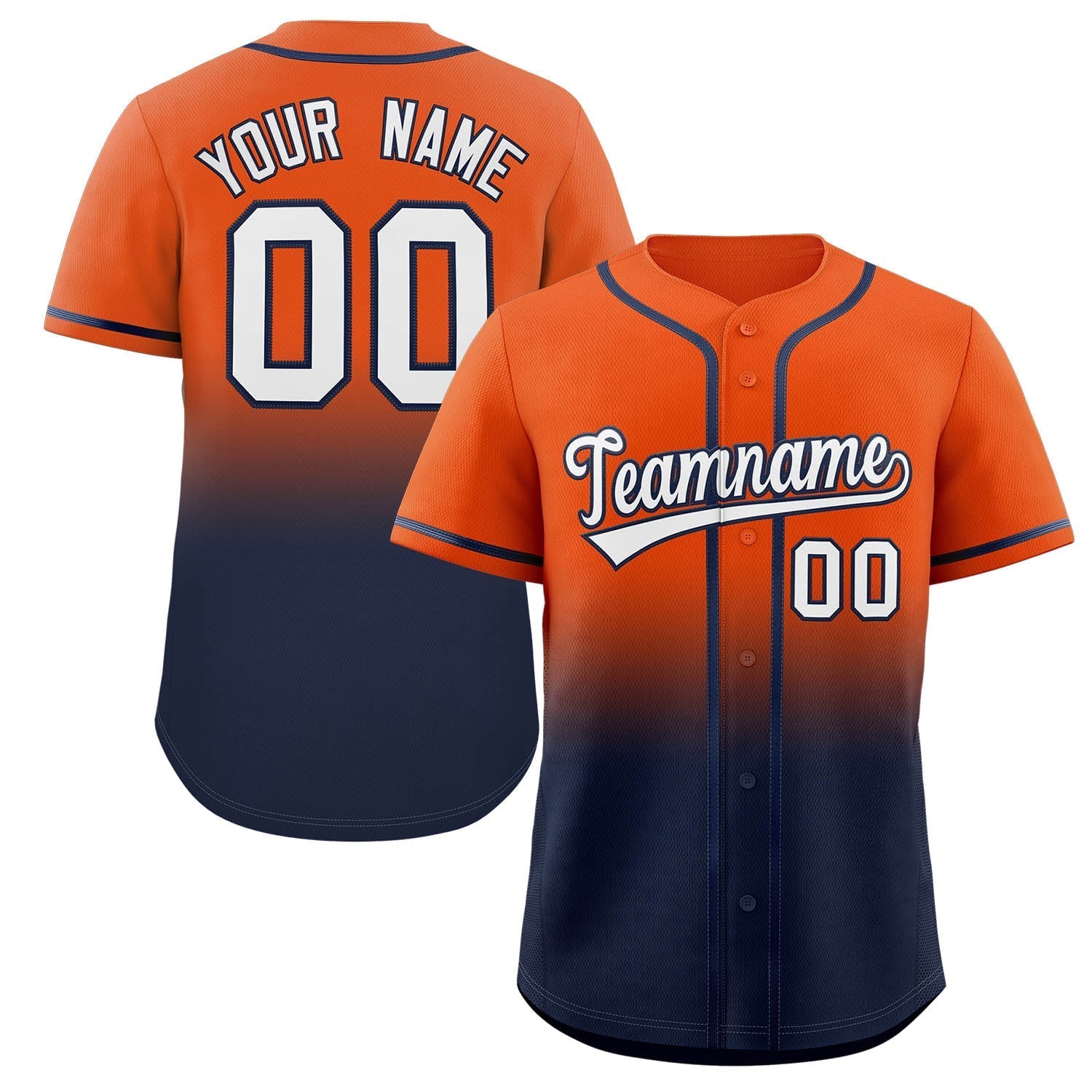 Custom Gradient Stitched Full Button Down Team Sport Uniforms Personalized Baseball Jersey